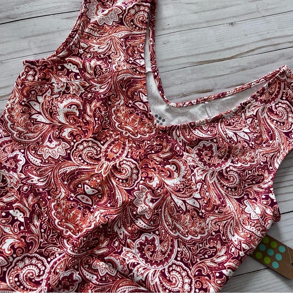 NWT Title Nine Athleisure Dress in Red Orange White size Small - Picture 8 of 12